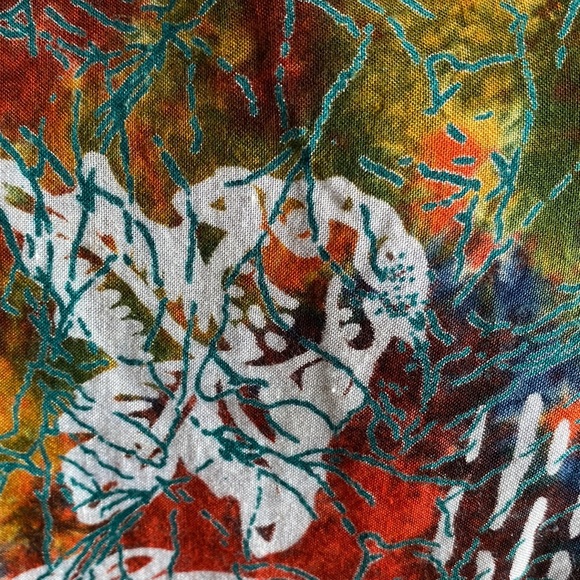 Autumn Palette, Fish/Leaf Design Sarong/Wrap Beachwear - Picture 4 of 6